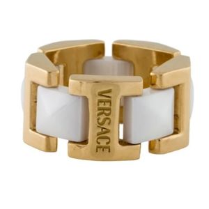VERSACE gold band ring